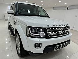 Land Rover Discovery 3.0D TSS 2015 White Rear Entertainment